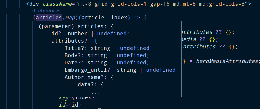 When hovering over types in vscode, you now also see the hints from the schema.ts